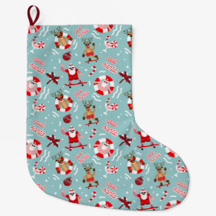 Funny Christmas Pattern Large Christmas Stocking