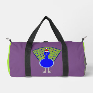 Funny Christmas Peacock Duffle Bag