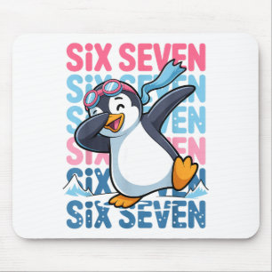 Funny Christmas Penguin Dabbing Xmas Dab Six Seven Mouse Pad
