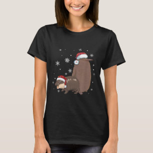 Funny Christmas Pesto & Moo Deng Friendship Pe T-Shirt
