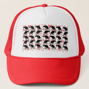 Funny Christmas Pooping Dogs Pattern Trucker Hat