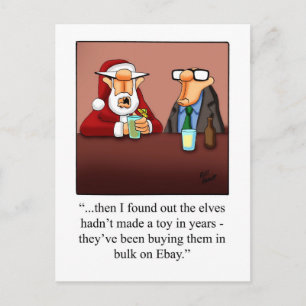 Funny Christmas Postcard