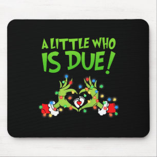 Funny Christmas Pregnancy Announcement New Mum Est Mouse Pad