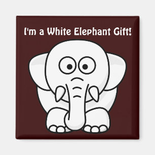 Funny Christmas Present: Real White Elephant Gift! Magnet