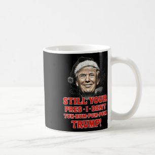 Funny Christmas President Trump Pyjamas Ugly Chris Coffee Mug