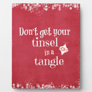 Funny Christmas Quote Plaque