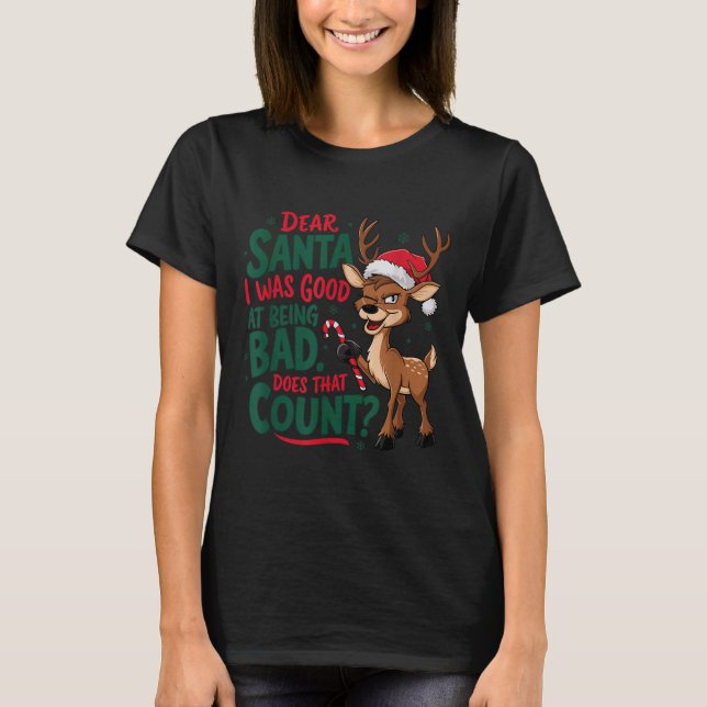 Funny Christmas Quote  T-Shirt (Front)