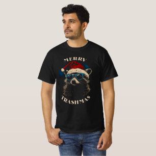 Funny Christmas Racoon T-Shirt