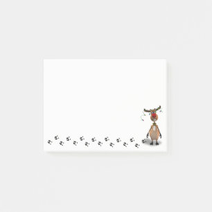 Funny Christmas Red Nosed Reindeer Post-it Notes