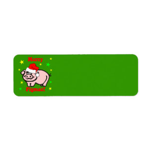 Funny Christmas Return Address Label