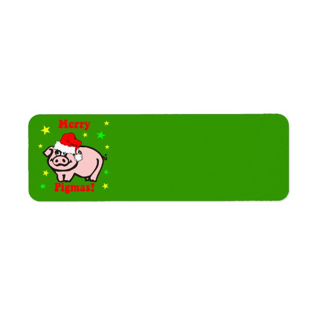 Funny Christmas Return Address Label (Front)