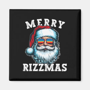 Funny Christmas Rizz Meme Merry Rizzmas For Trendy Magnet