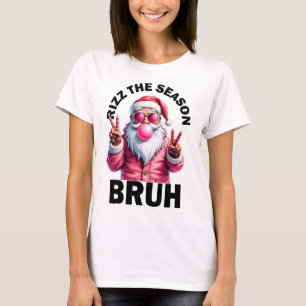Funny Christmas Rizzmas Santa Xmas Rizz The Season T-Shirt