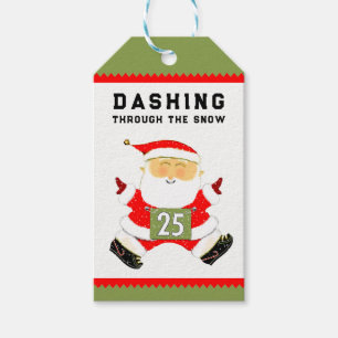 Funny Christmas Runner Gift Tags