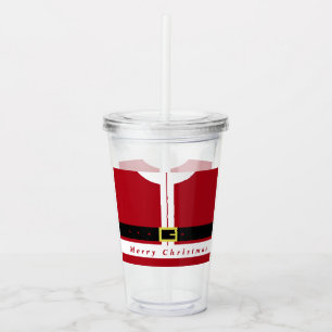 Funny Christmas Santa Acrylic Tumbler