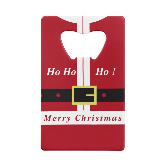 Funny Christmas Santa Bottle Opener (Back)