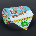 Funny Christmas | Santa Claus Flashing Thru Snow Tie<br><div class="desc">This year, instead of dashing through the snow, Santa Claus has taken up a new hobby. Armed with a Christmas gift placed in a strategic location and a couple of freaked-out reindeer, Jolly Old Saint Nick is now "flashing through the snow." This hilarious holiday novelty design will have your friends,...</div>