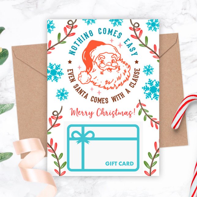 Funny Christmas Santa Claus Gift Card Holder (Creator Uploaded)
