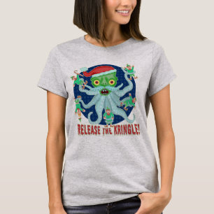 Funny Christmas Santa Claus Release the Kringle T-Shirt