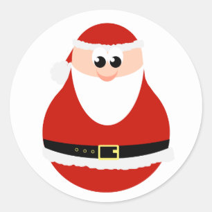 Funny Christmas Santa Claus Stickers