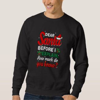 Funny Christmas Santa Matching Family Christmas Sweatshirt