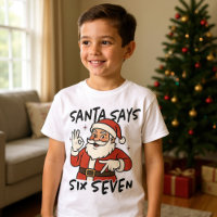 Funny Christmas Santa Says Six Seven 67 Kids