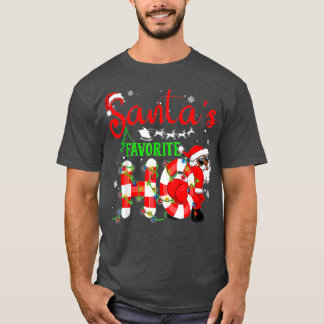 Funny Christmas Santa's Favorite Ho Xmas  T-Shirt