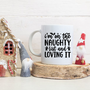 Funny Christmas saying, holiday quote) Two-Tone Coffee Mug