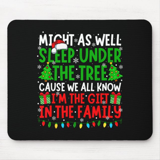 Funny Christmas Saying Retro Xmas Sarcastic Men Wo Mouse Pad (Front)