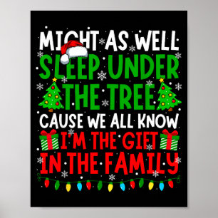 Funny Christmas Saying Retro Xmas Sarcastic Men Wo Poster