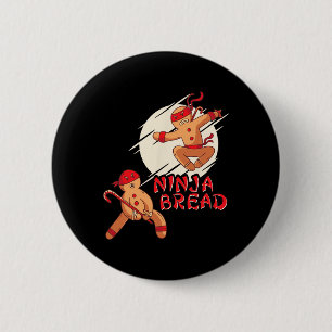 Funny Christmas Shirt For Boys Men Kids Karate Nin 6 Cm Round Badge