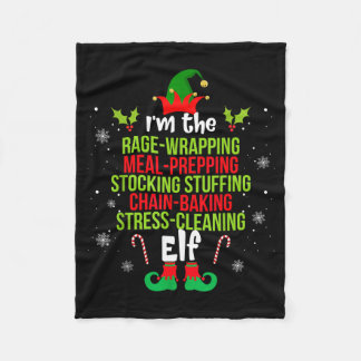 Funny Christmas Shirt For Women I'm The Rage Wrapn Fleece Blanket