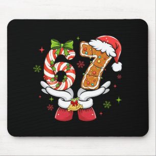 Funny Christmas Six Seven 6 7 Meme Gen Alpha Slang Mouse Pad