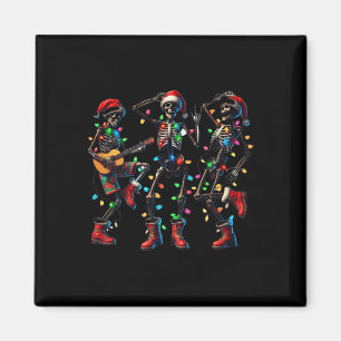 Funny Christmas Skeleton Dancing Xmas Light Music Magnet
