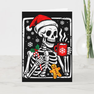 Funny Christmas Skeleton Hot Chocolate Xmas Men Wo Card