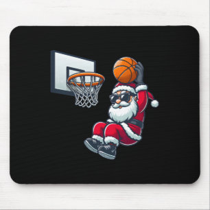 Funny Christmas Sketll Santa Playing Sketll Boys M Mouse Pad