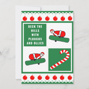 Funny Christmas Snowboarding Cards