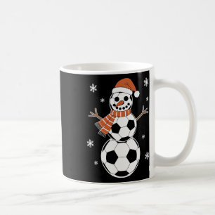 Funny Christmas Soccer Bylls As Snowman Men Boys K Coffee Mug