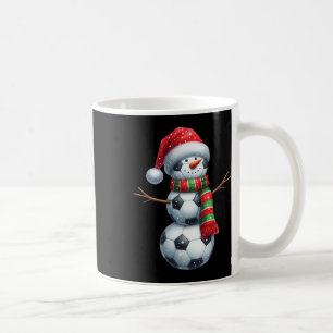 Funny Christmas Soccer Bylls Snowman Coffee Mug
