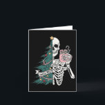 Funny Christmas Sorta Merry Sorta Scary Skeleton X Card<br><div class="desc">Funny Christmas Sorta Merry Sorta Scary Skeleton Xmas Tree</div>