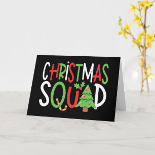 Funny Christmas Squad Family Holiday Card
