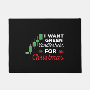 Funny Christmas Stock Market Trading Doormat