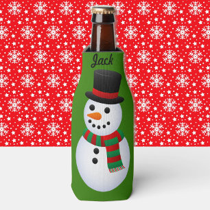 Funny Christmas Stocking Stuffer YOUR NAME Beer Bottle Cooler