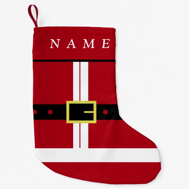 Funny Christmas Stocking with Santa Design (Front)