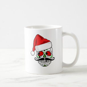 Funny Christmas Sugar Skull Coffee Mug
