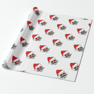 Funny Christmas Sugar Skull Wrapping Paper