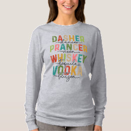 Funny Christmas Sweatshirt Dasher Prancer Blitzen T-Shirt
