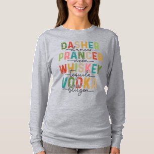 Funny Christmas Sweatshirt Dasher Prancer Blitzen T-Shirt