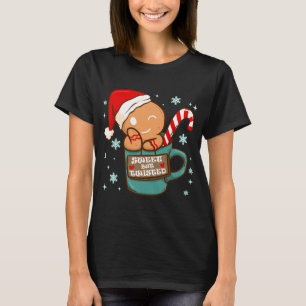 Funny Christmas Sweet But Twisted Gingerbread Cand T-Shirt