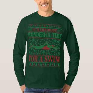 FUNNY CHRISTMAS SWIMMING QUOTES UGLY SWEATER
